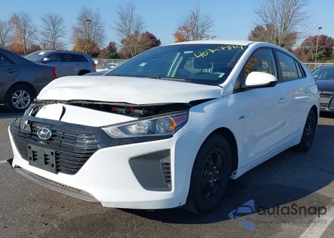 2019 Hyundai Ioniq Hybrid Blue из США, поврежденный, VIN KMHC65LC2KU174139